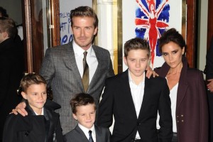 Victoria Beckham, David Beckham and family arriving at the World Premiere of Viva Forever-1485252