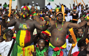 Supporters of the Malian national footba