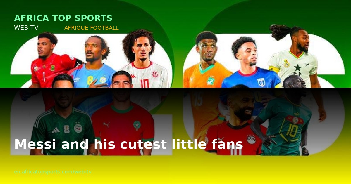 Messi and his cutest little fans