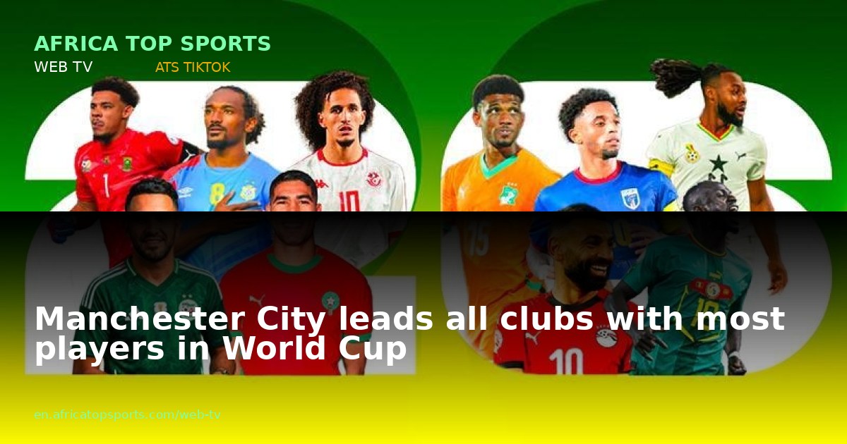 Manchester City leads all clubs with most players in World Cup