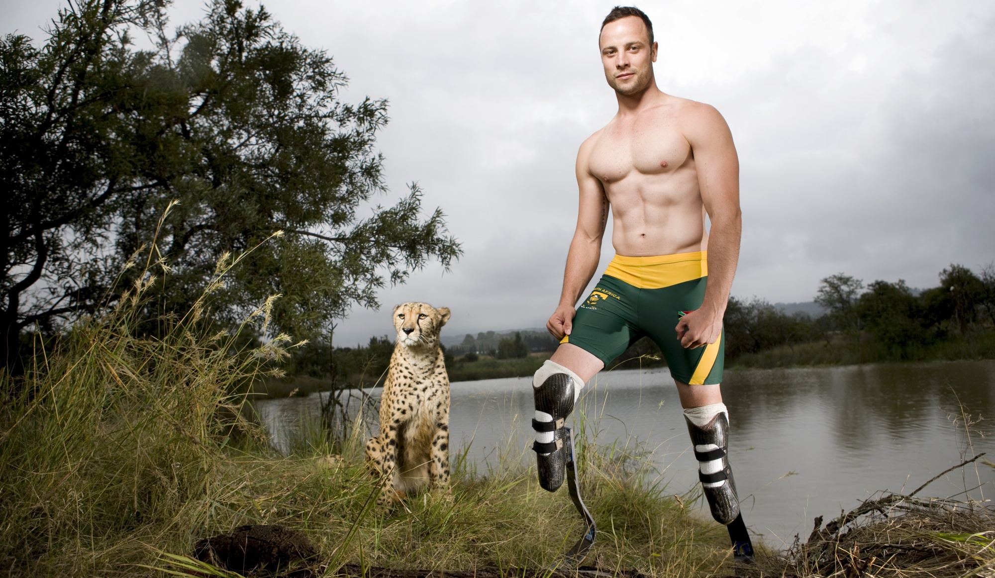 Once a gold medal winner at the Paralympics, murder accused Oscar Pistorius now shies awa...