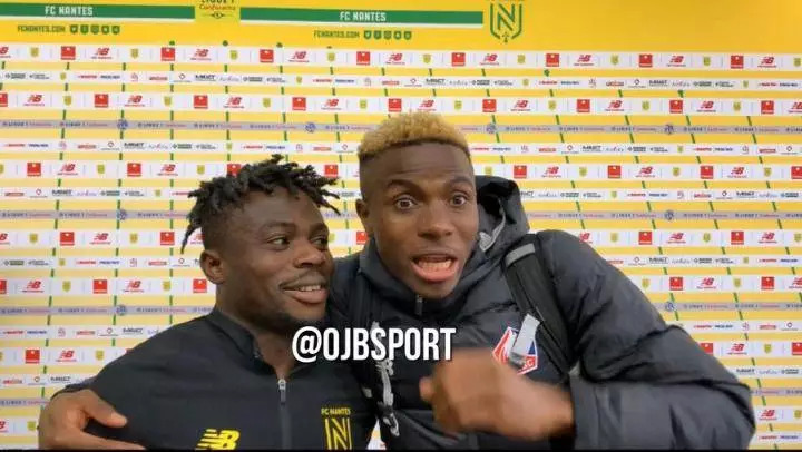 Moses Simon and Victor Osimhen