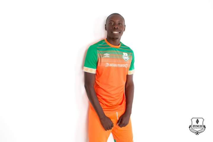 Kelvin Mubanga during his introducing session.@Twitter ZescoUnitedFC