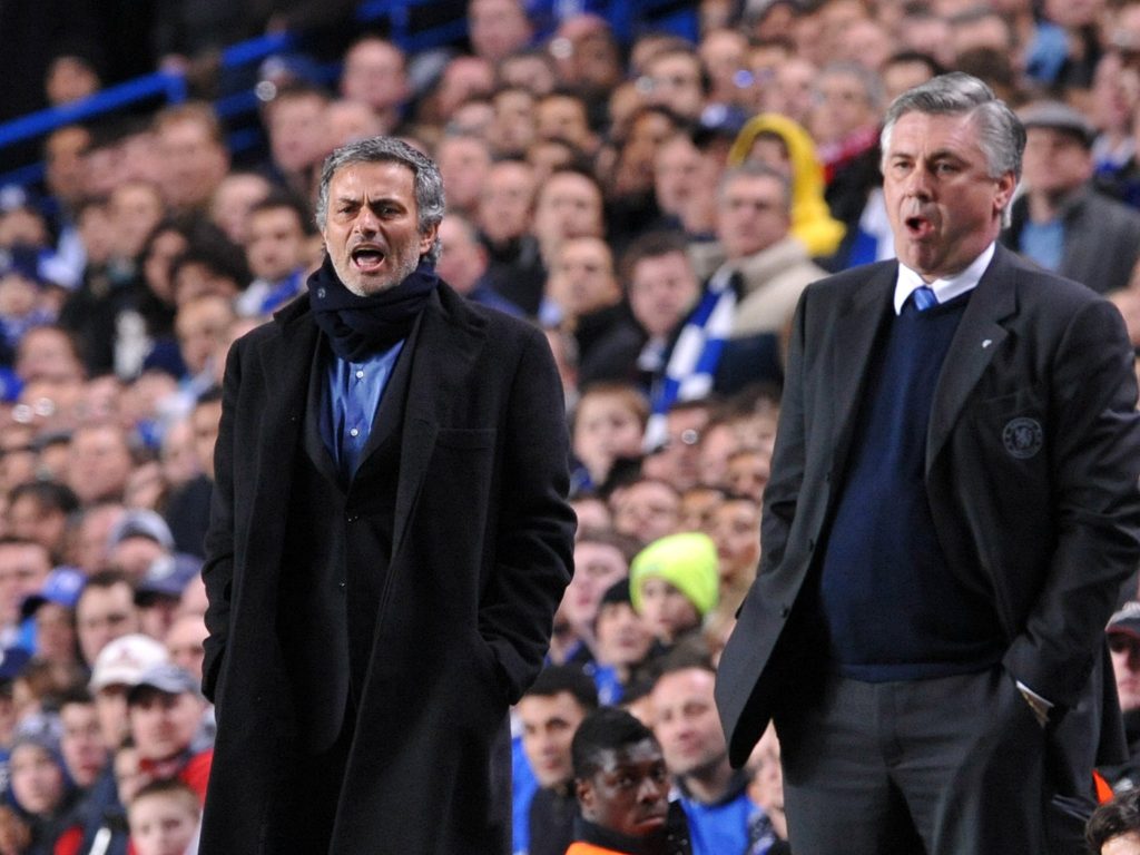 Mourinho vs Ancelotti : the other battle in this Tottenham v Everton clash.