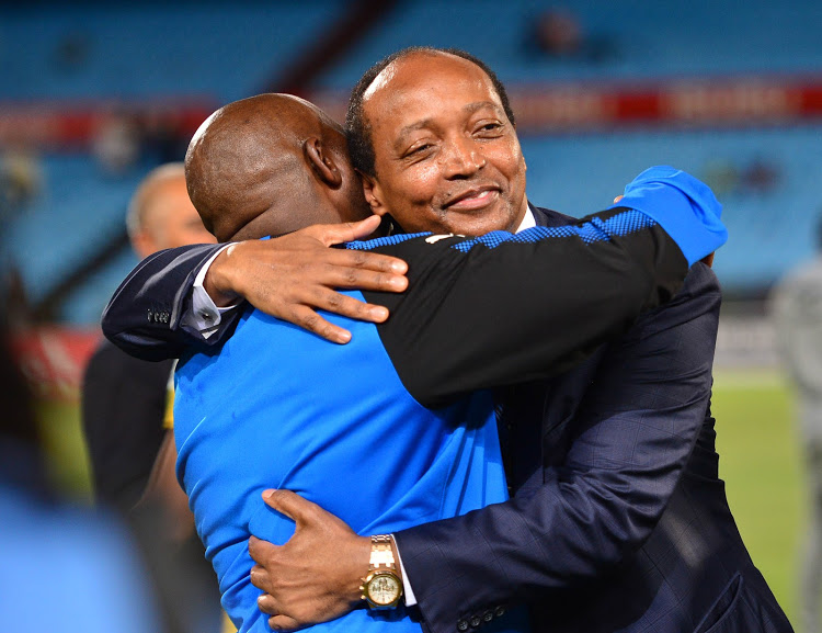 Pitso Mosimane and Patrice Motsepe.