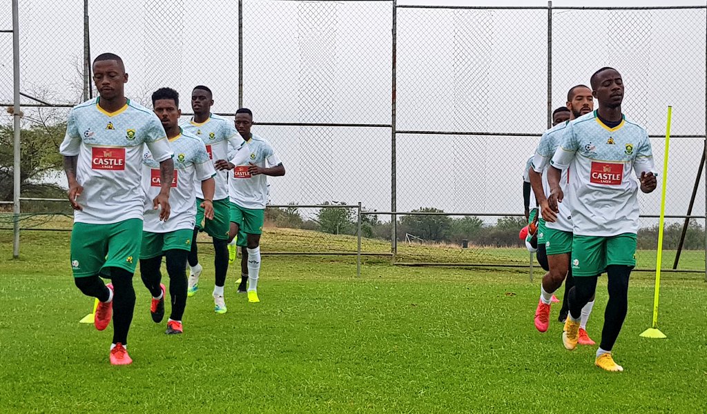 Bafana Bafana during Tuesday's training session. Credit : Bafana Bafana (Twitter)