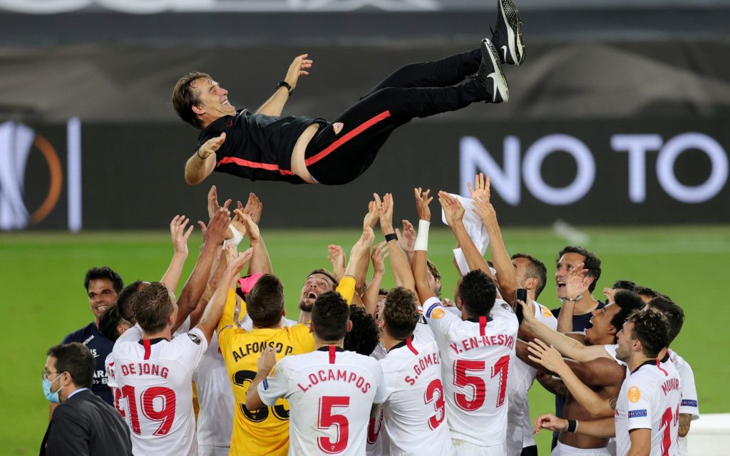 Julen Lopetegui has inspired Sevilla to clinch the last Europa League trophy.