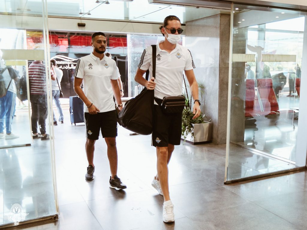 Pyramids players at Cairo International Airport. Credits / Twitter