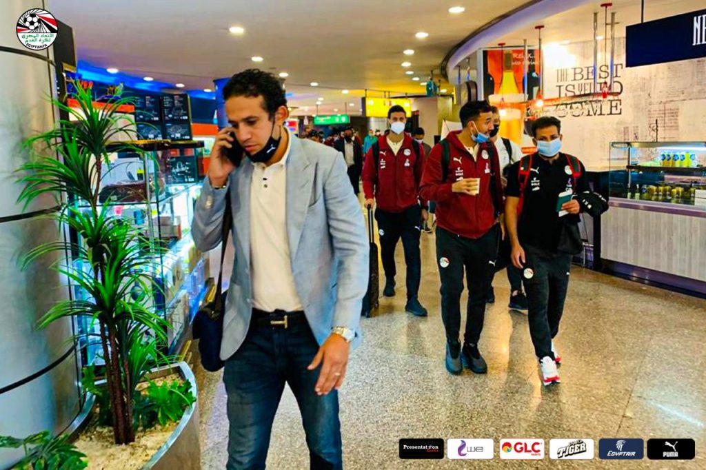 Pharaohs on their departure from Cairo ahead of Togo vs Egypt clash.
