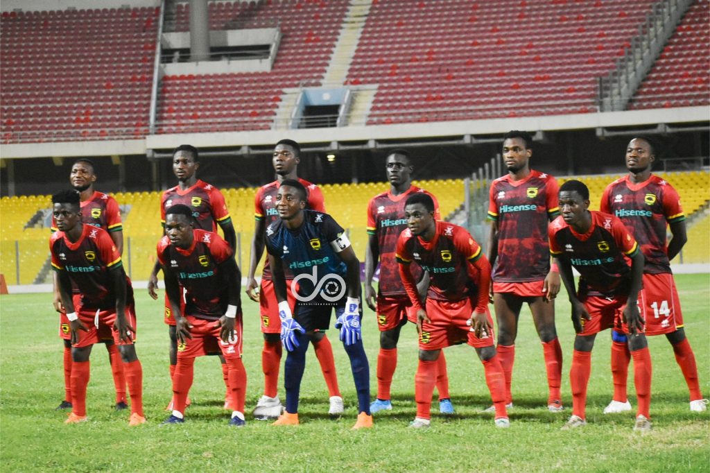 Asante Kotoko XI against Berekum.