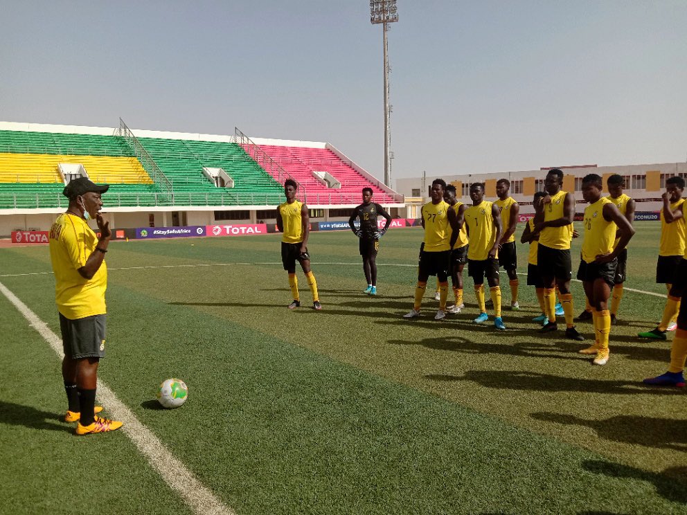 Ibrahim Danlad and teammates completed their last training session on Wednesday.