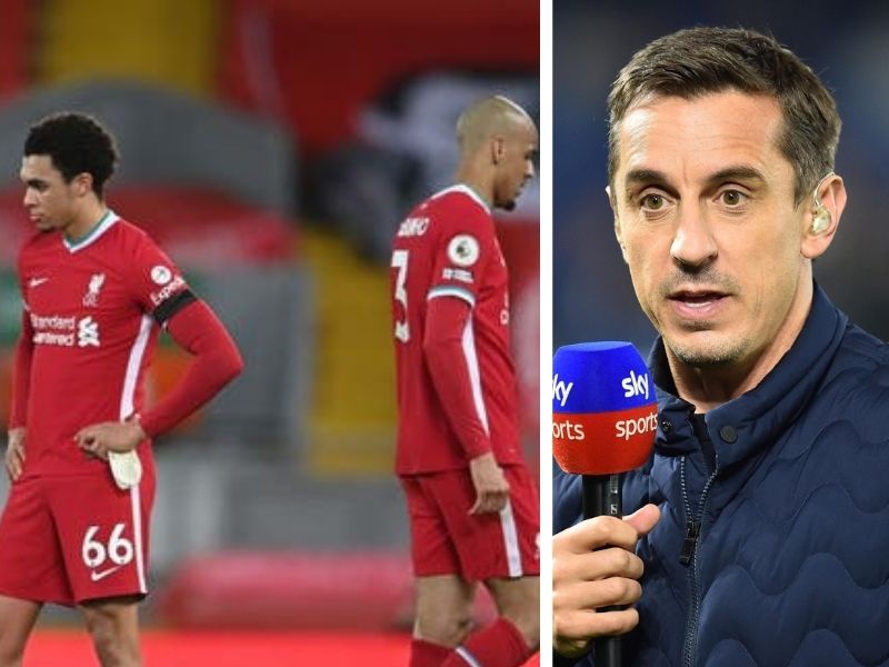 Liverpool are going to go out of the Champions league - Gary Neville