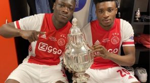 Mohammed Kudus celebrates first trophy with Ajax Amsterdam