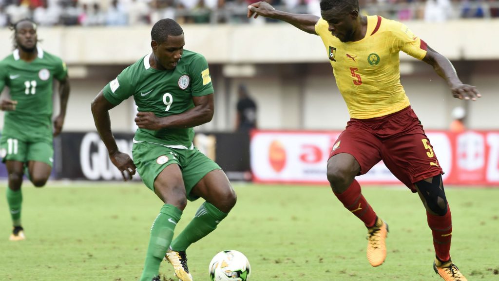 Odion Ighalo in action against Cameroon.