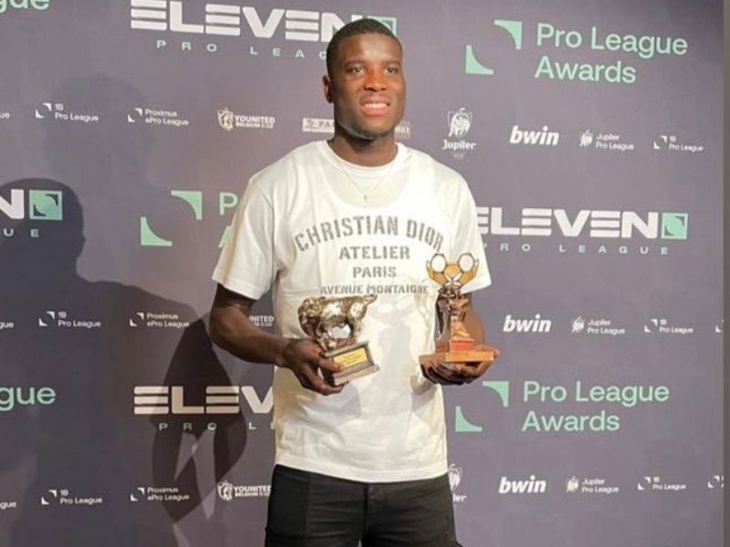 Paul Onuachu ends season with two major awards with KRC Genk