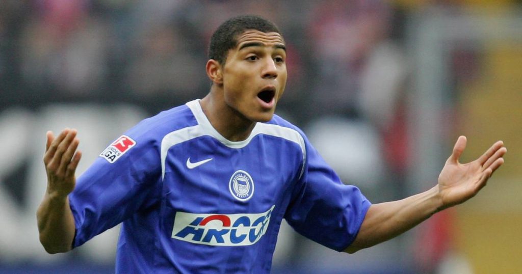Kevin-Prince Boateng with Hertha Berlin's outfit in 2006.