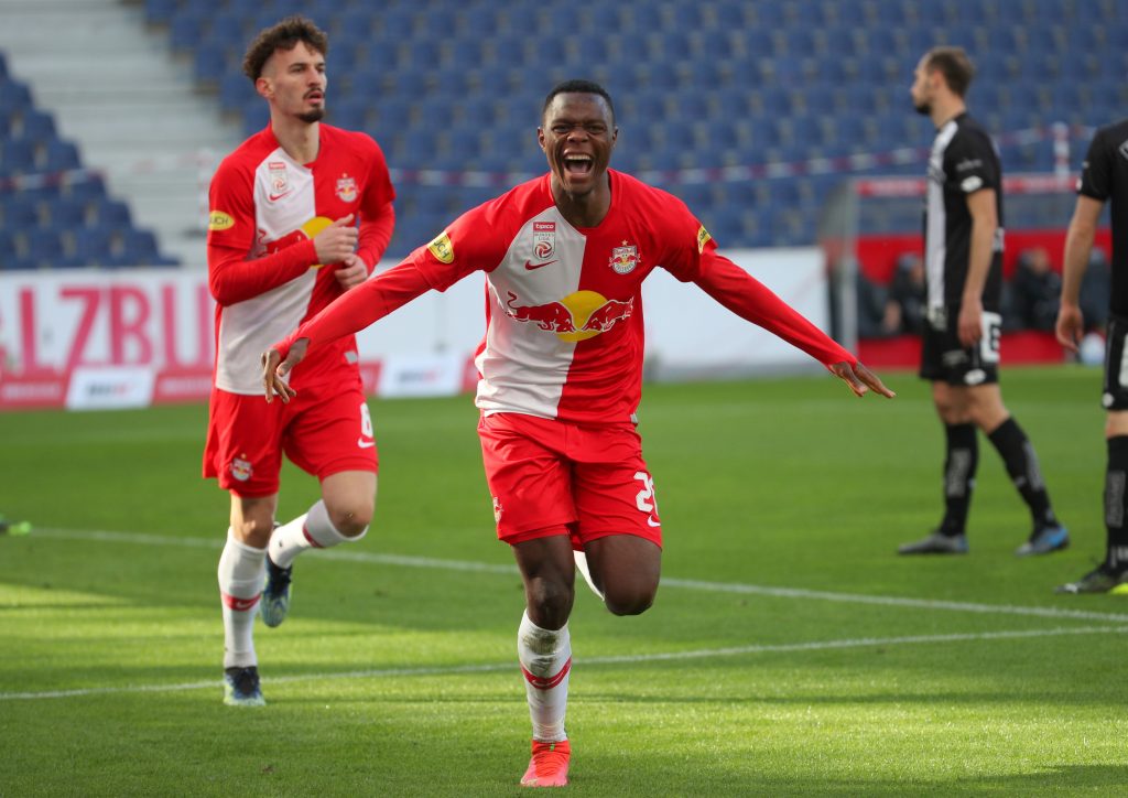 Patson Daka scored 68 goals and has 27 assists to his name in 125 appearances with RB Salzburg. (Photo by Chris Bauer/SEPA.Media /Getty Images)