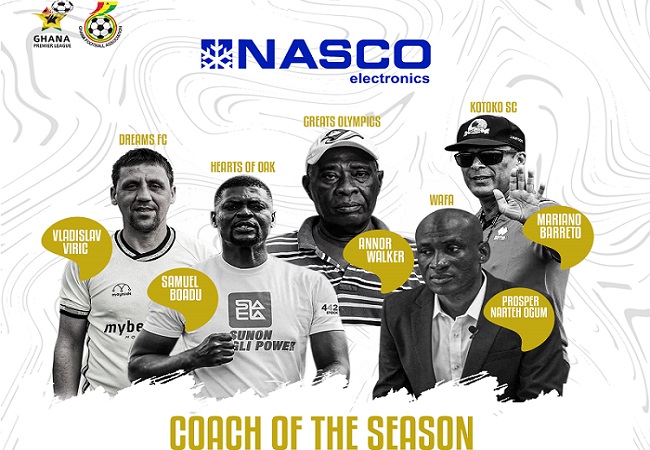 Nasco Gpl Coach Of The Season Award Five Coaches Nominated