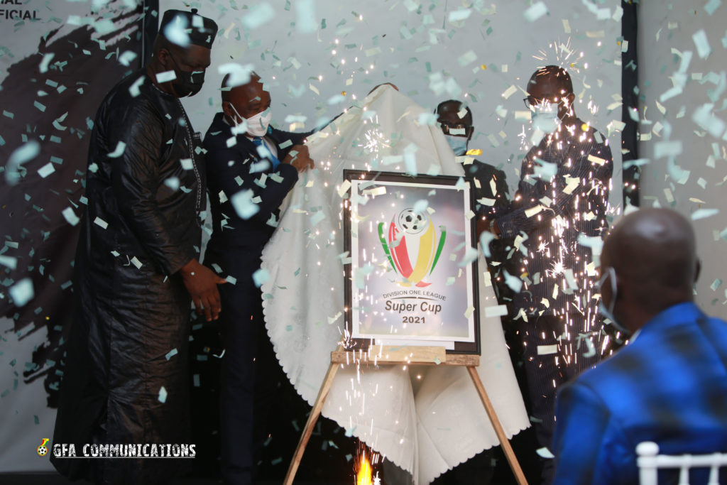 GFA Officials unveiling the new Division One League Super Cup.