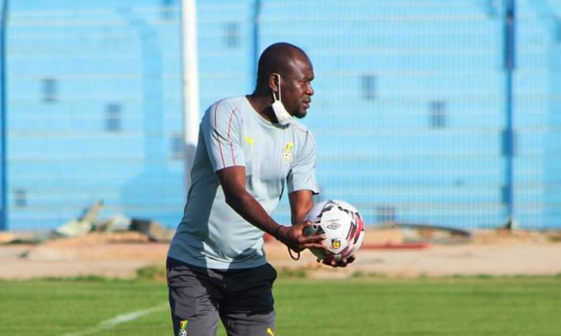 CK Akonnor on the touchlines during a Black Stars game.