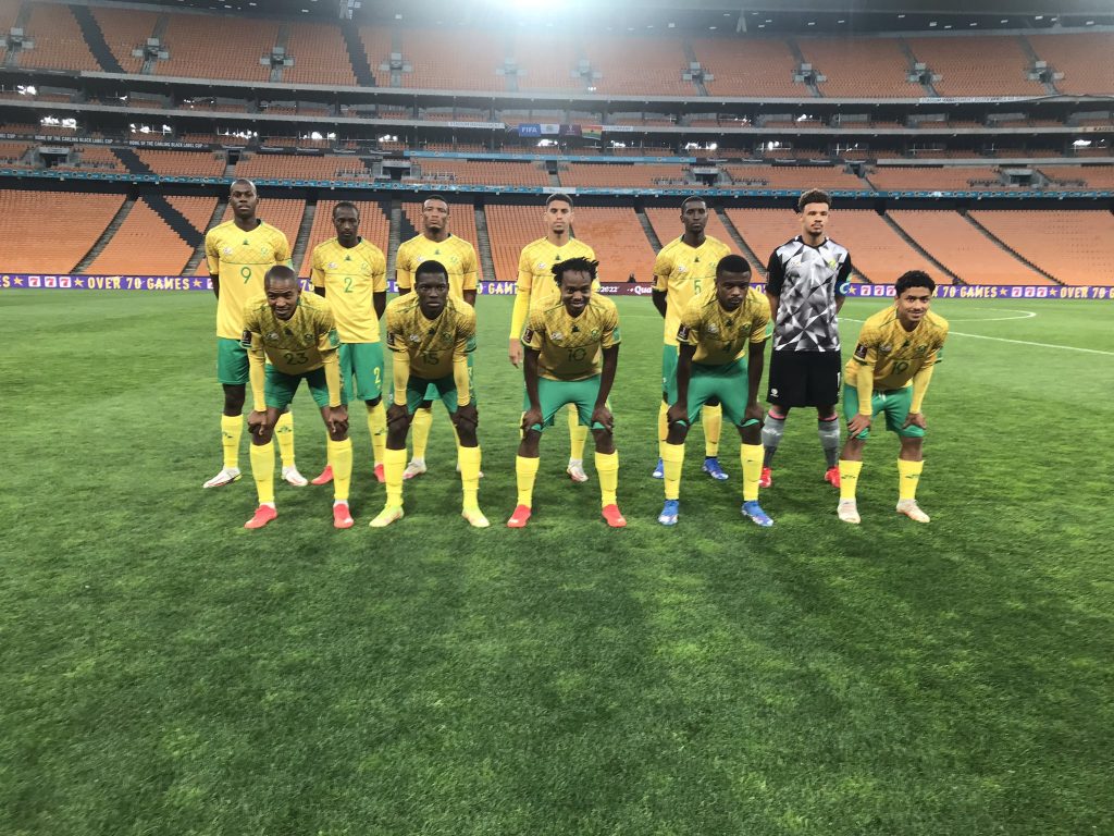 Bafana Bafana's XI against Ghana.