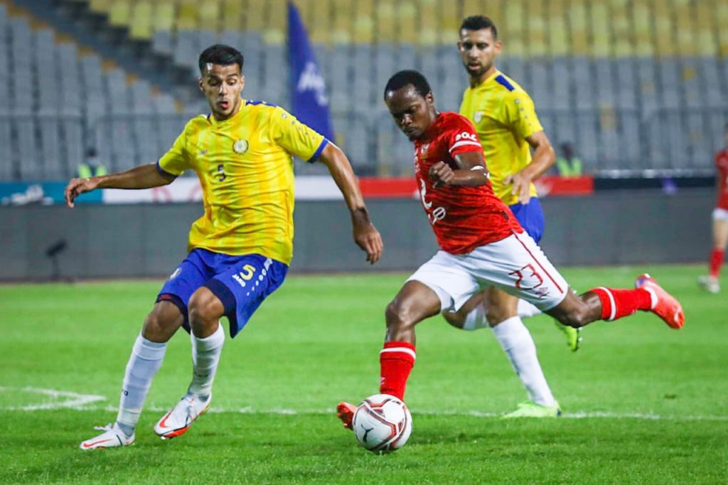 Percy Tau in action vs Ismaily.