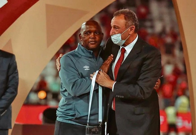 Al Ahly president dates coach Pitso Mosimane in crucial meetings