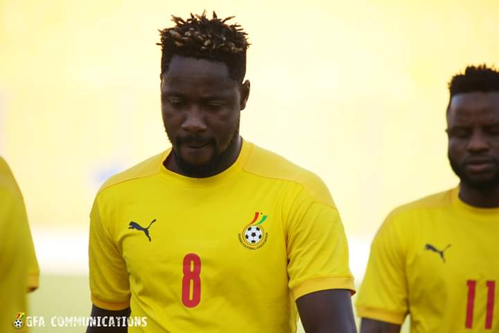 Richmond Boakye during a training session with the Black Stars.