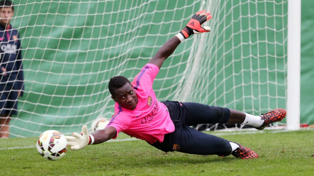 Andre Onana in training session at Barcelona.