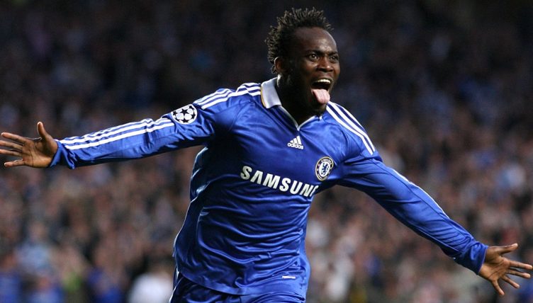 Michael Essien is 11th on the list.