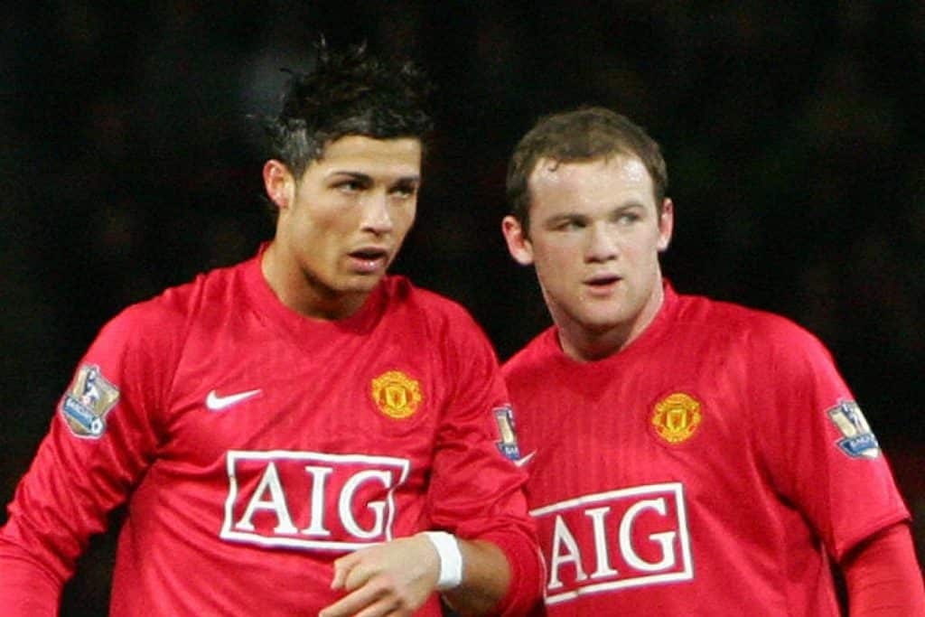 Cristiano Ronaldo and Wayne Rooney.