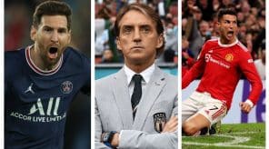 Ronaldo Messi GOAT Mancini