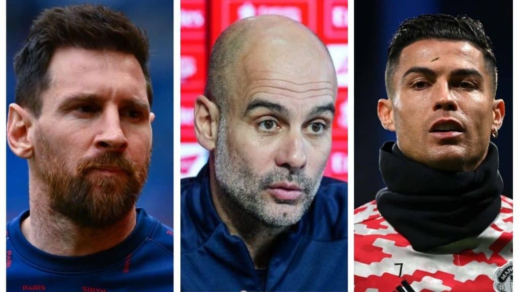 Guardiola Messi Ronaldo