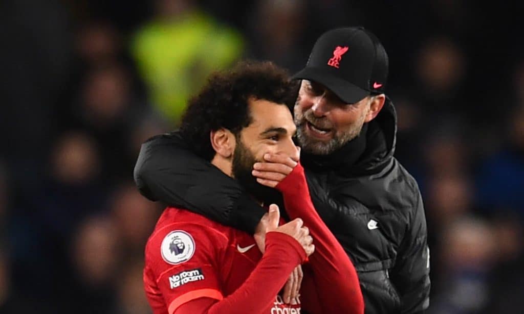 Klopp with Mo Salah.