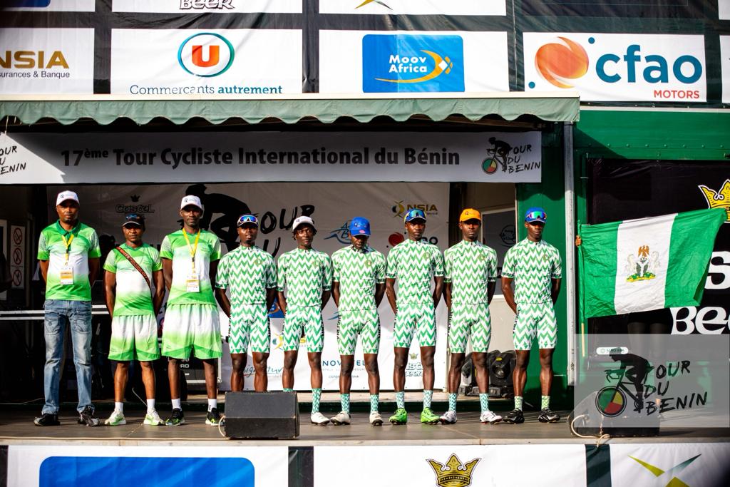 Team Nigeria at the "Tour international du Benin".