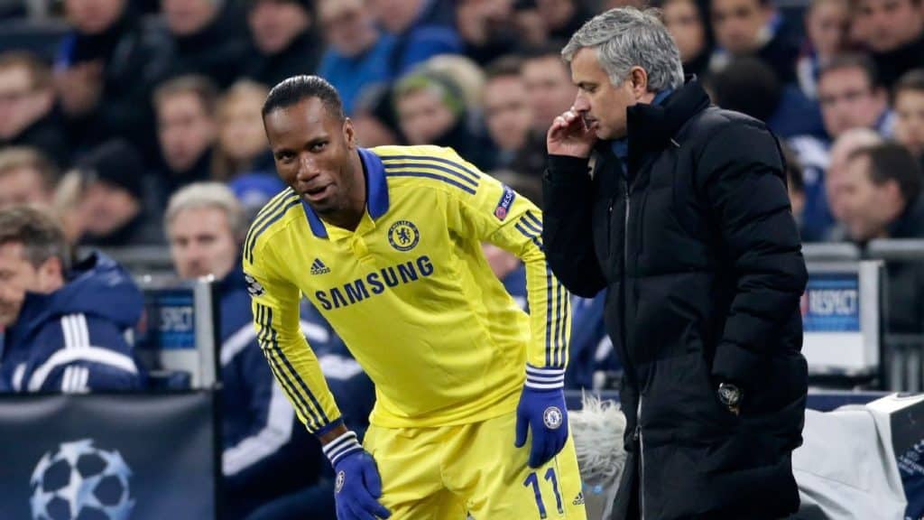 Mourinho and Didier Drogba.