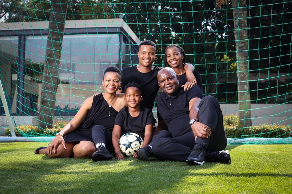 Pitso Mosimane and his family.