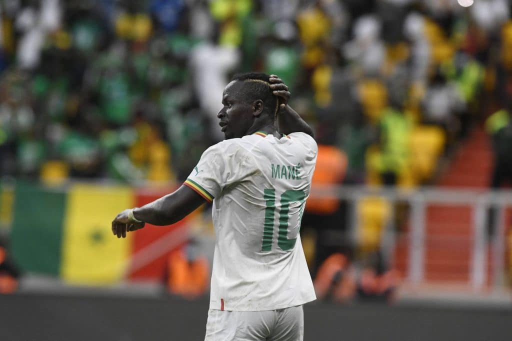 Sadio Mane during the first day of the CAN 2022 qualifiers against Benin. (Photo by SEYLLOU / AFP)