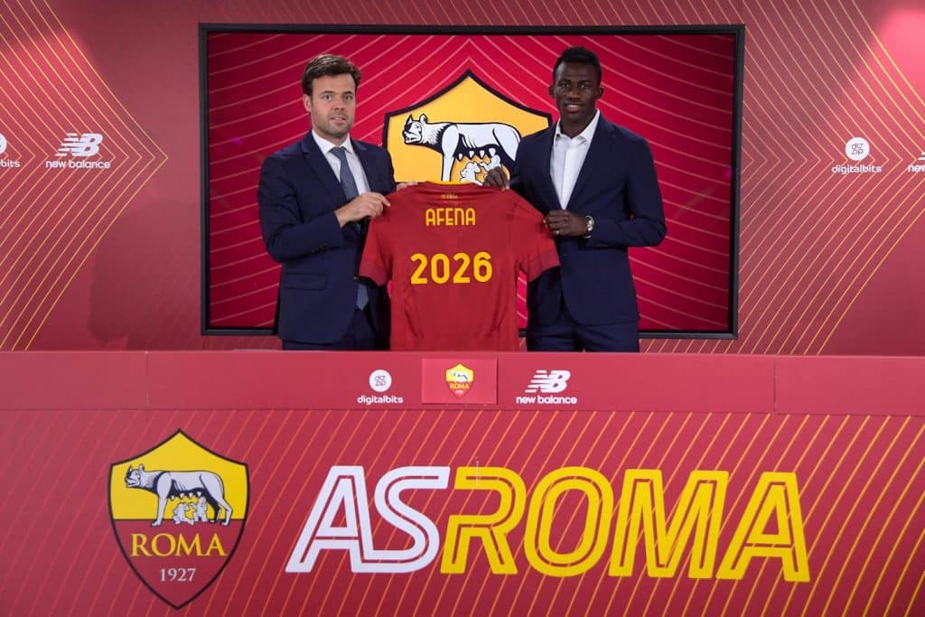 Felix Afena Gyan signs new deal with Roma.