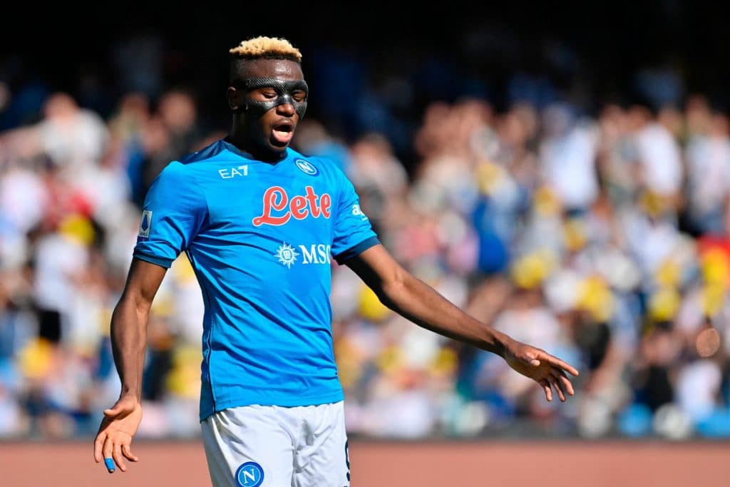 Victor Osimhen says he's happy at Napoli.