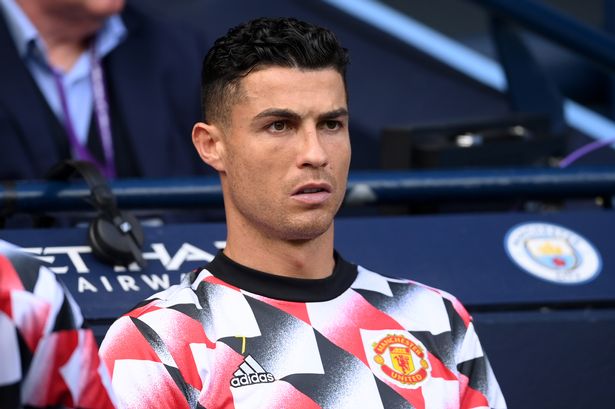 Cristiano Ronaldo was pissed off and sad on United bench in the Manchester derby.