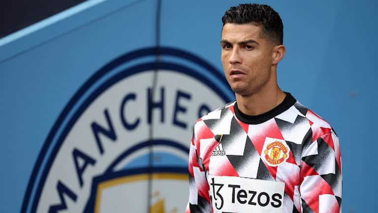 Cristiano Ronaldo watched the entire Manchester derby from the bench.