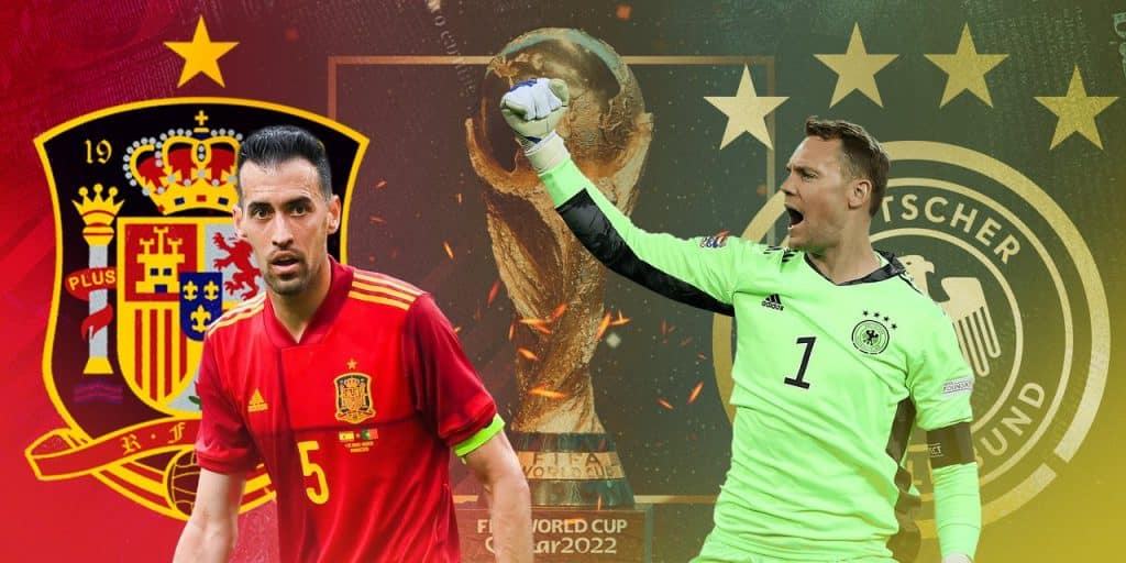 Spain vs Germany line-ups
