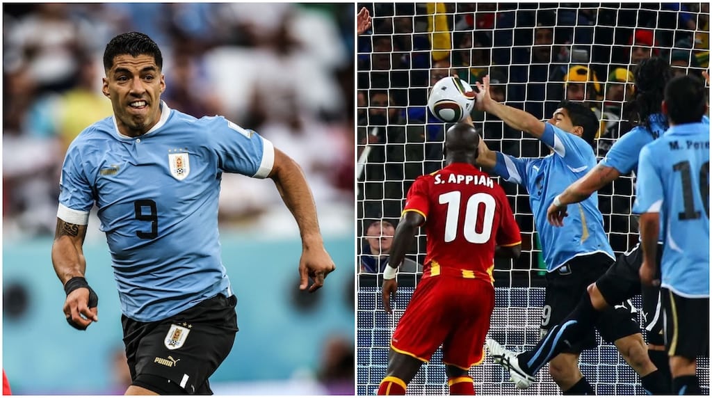 Suarez Ghana Uruguay