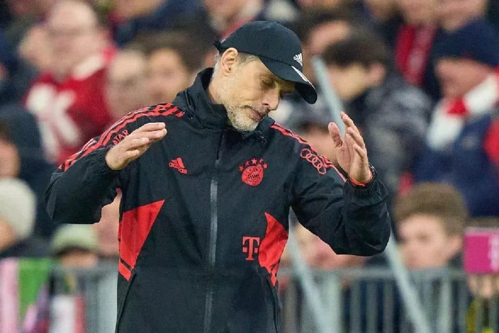 Bayern Munich's coach Thomas Tuchel expresses anger after defeat