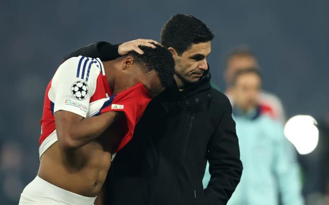 Champions League Arteta’s frustration after Arsenal's elimination by PSG