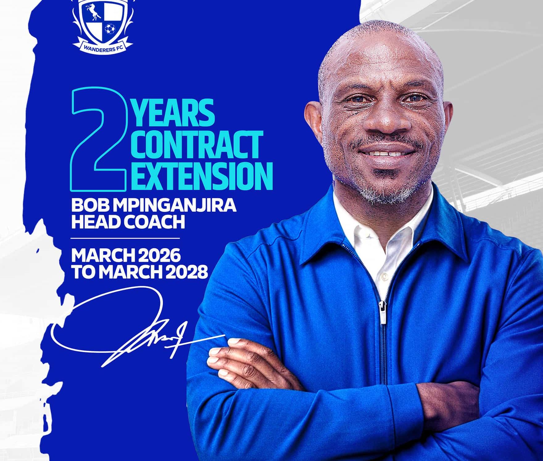 Mighty Wanderers extend contract of coach Bob Mpinganjira Mighty Wanderers extend contract of coach Bob Mpinganjira