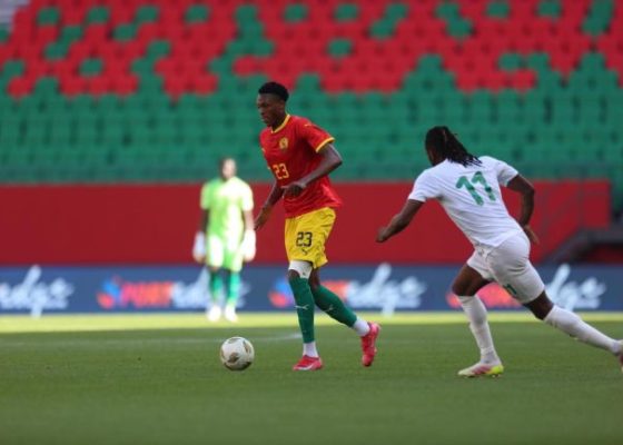 Togo edge Guinea at halftime after strong first half