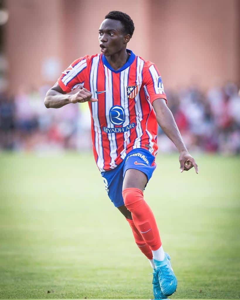 Taufik Seidu Makes La Liga Debut for Atletico Madrid Against Barcelona