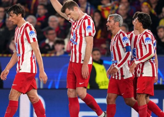Lookman In Action as Atletico Edge Barcelona in Champions League Clash
